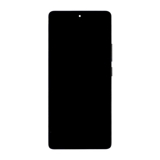 Modul Display LCD cu Touchscreen și Ramă pentru Xiaomi Redmi Note 14 Pro 4G, Negru (Midnight Black) (Bakr, 57983125224) by www.silkase.ro
