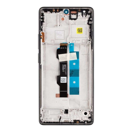 Modul Display LCD cu Touchscreen și Ramă pentru Poco M6 Pro 4G, Negru (Service Pack) (Bakr, 5600030N6P00) by www.silkase.ro