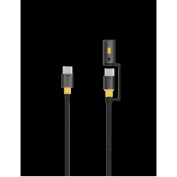 Cablu Tactical Stinger USB-C la USB-C, 1.5m, Negru