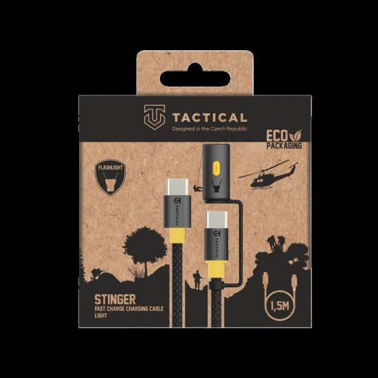 Cablu Tactical Stinger USB-C la USB-C, 1.5m, Negru Cablu Tactical Stinger USB-C la USB-C, 1.5m, Negru (Bakr, 57983125424) by www.silkase.ro