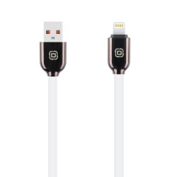 Cablu OBAL:ME Sleek USB-A la Lightning, Alb