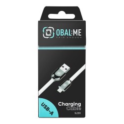 Cablu OBAL:ME Sleek USB-A la Lightning, Alb Cablu OBAL:ME Sleek USB-A la Lightning, Alb