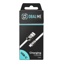Cablu OBAL:ME Sleek USB-A la USB-C, Alb Cablu OBAL:ME Sleek USB-A la USB-C, Alb
