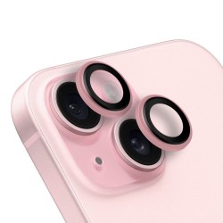 Protecție Cameră (Sticlă) OBAL:ME pentru Apple iPhone 15 / 15 Plus, Roz