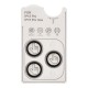 Protecție Cameră (Sticlă) OBAL:ME pentru Apple iPhone 15 Pro / 15 Pro Max, Alb Titaniu (Bakr, 57983125790) by www.silkase.ro