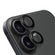 Protecție Cameră (Sticlă) OBAL:ME pentru Apple iPhone 16 / 16 Plus, Neagra (Bakr, 57983125794) by www.silkase.ro