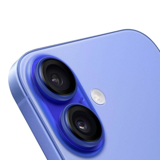 Protecție Cameră (Sticlă) OBAL:ME pentru Apple iPhone 16 / 16 Plus, Albastru (Ultramarine) (Bakr, 57983125797) by www.silkase.ro
