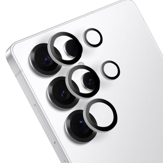 Protecție Cameră (Sticlă) OBAL:ME pentru Samsung Galaxy S25 Ultra, Alb (Titanium Whitesilver) (Bakr, 57983125812) by www.silkase.ro