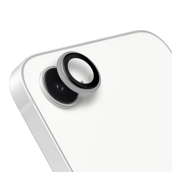 Protecție Cameră (Sticlă) OBAL:ME pentru Apple iPhone 16e, Alb Mat (Bakr, 57983125817) by www.silkase.ro