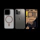 Husa Tactical MagForce Hyperstealth 2.0 pentru iPhone 13 Pro, Negru/Moucha Moose (Bakr, 57983125820) by www.silkase.ro