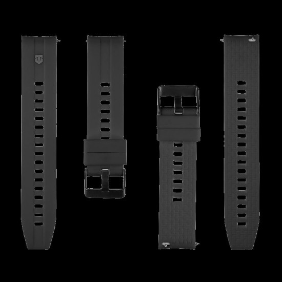 Curea Silicon Tactical Quick Release (20mm), Neagra Curea Silicon Tactical Quick Release (20mm), Neagra (Bakr, 57983125838) by www.silkase.ro