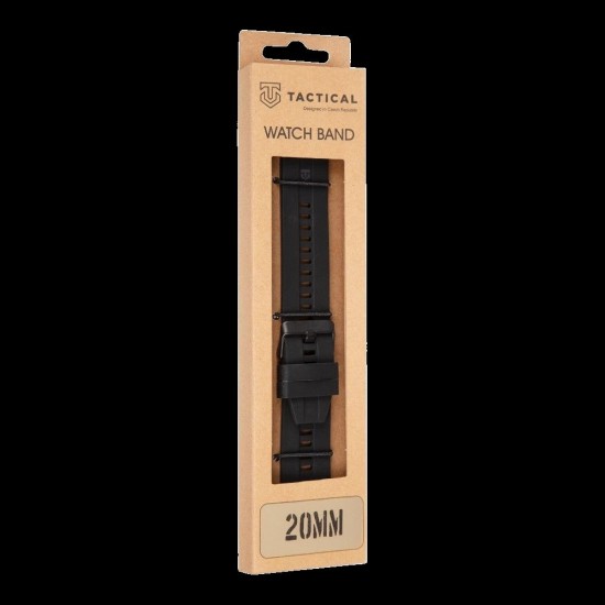 Curea Silicon Tactical Quick Release (20mm), Neagra Curea Silicon Tactical Quick Release (20mm), Neagra (Bakr, 57983125838) by www.silkase.ro