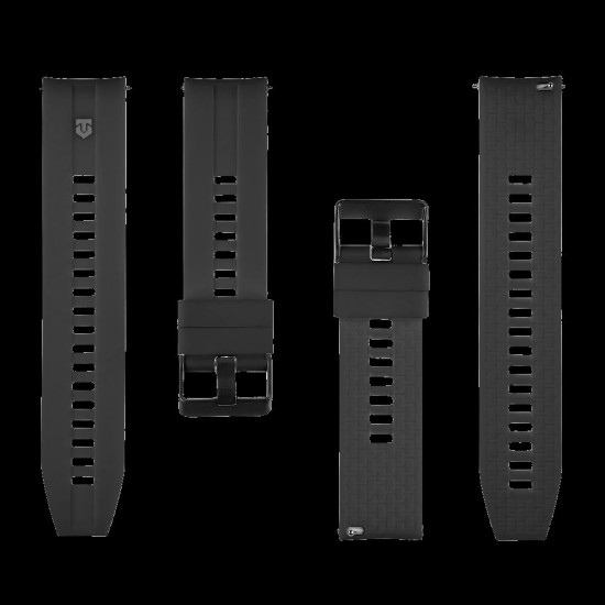Curea Silicon Tactical Quick Release (22mm), Neagra Curea Silicon Tactical Quick Release (22mm), Neagra (Bakr, 57983125841) by www.silkase.ro