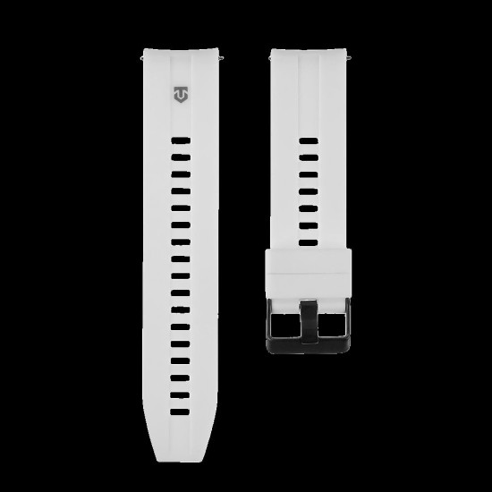 Curea Silicon Tactical Quick Release (22mm), Alba Curea Silicon Tactical Quick Release (22mm), Alba (Bakr, 57983125842) by www.silkase.ro