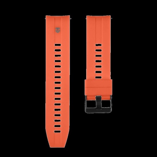 Curea Silicon Tactical Quick Release (22mm), Portocalie (Bakr, 57983125843) by www.silkase.ro