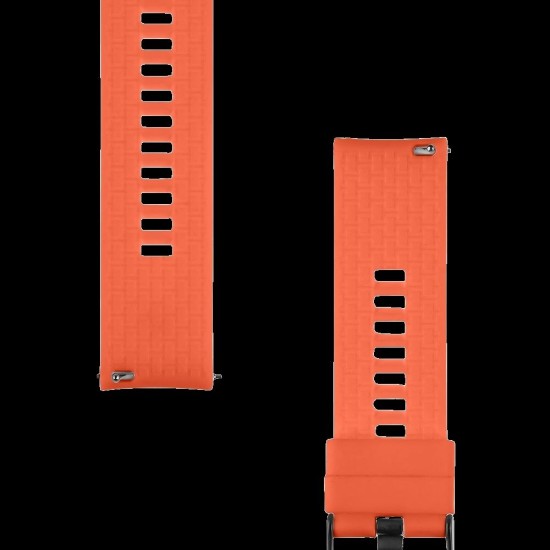 Curea Silicon Tactical Quick Release (22mm), Portocalie (Bakr, 57983125843) by www.silkase.ro