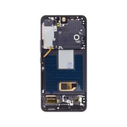 Modul Display LCD cu Touchscreen și Ramă pentru Samsung Galaxy S22 (S901B), Negru (Phantom Black)