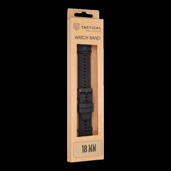 Curea Silicon Tactical Quick Release (18mm), Neagra Curea Silicon Tactical Quick Release (18mm), Neagra (Bakr, 57983126073) by www.silkase.ro