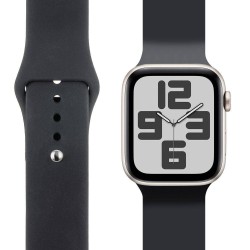 Curea de Silicon OBAL:ME pentru Apple Watch 38-41mm, Mărimea S/M, Neagră Curea de Silicon OBAL:ME pentru Apple Watch 38-41mm, Mărimea S/M, Neagră