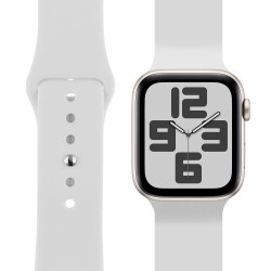 Curea de Silicon OBAL:ME pentru Apple Watch 38-41mm, Mărimea S/M, Albă Curea de Silicon OBAL:ME pentru Apple Watch 38-41mm, Mărimea S/M, Albă