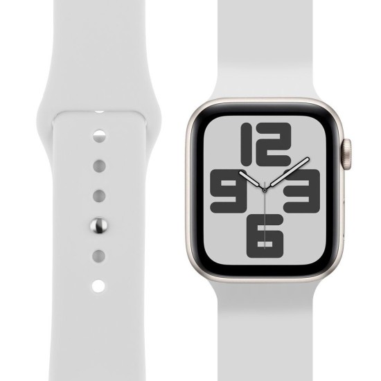 Curea de Silicon OBAL:ME pentru Apple Watch 38-41mm, Mărimea S/M, Albă Curea de Silicon OBAL:ME pentru Apple Watch 38-41mm, Mărimea S/M, Albă (Bakr, 57983126131) by www.silkase.ro
