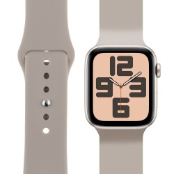 Curea de Silicon OBAL:ME pentru Apple Watch 38-41mm, Mărimea S/M, Bej Curea de Silicon OBAL:ME pentru Apple Watch 38-41mm, Mărimea S/M, Bej