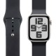 Curea de Silicon OBAL:ME pentru Apple Watch 42-49mm, Mărimea M/L, Neagră (Bakr, 57983126133) by www.silkase.ro