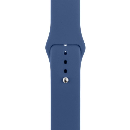 Curea de Silicon OBAL:ME pentru Apple Watch 42-49mm, Mărimea M/L, Albastră (Bakr, 57983126135) by www.silkase.ro