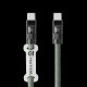 Cablu Silicon Tactical Wire Snake USB-C la USB-C, 1.2m, Verde Cablu Silicon Tactical Wire Snake USB-C la USB-C, 1.2m, Verde (Bakr, 57983126216) by www.silkase.ro