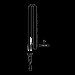 Cablu Silicon Tactical Wire Snake USB-C la USB-C, 1.2m, Negru