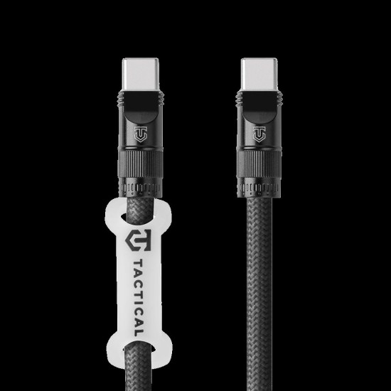 Cablu Silicon Tactical Wire Snake USB-C la USB-C, 1.2m, Negru Cablu Silicon Tactical Wire Snake USB-C la USB-C, 1.2m, Negru (Bakr, 57983126217) by www.silkase.ro