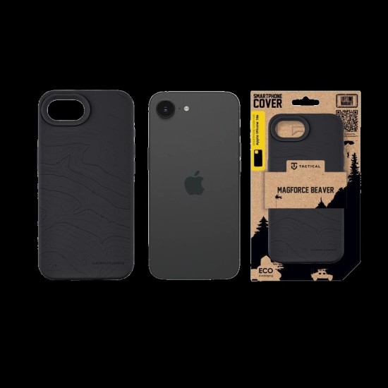 Husa Tactical MagForce Beaver (MagSafe) pentru iPhone 16e, Gri (Asphalt) (Bakr, 57983126358) by www.silkase.ro