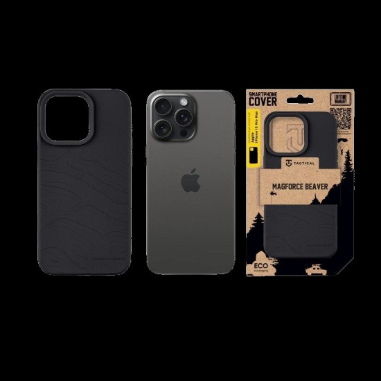 Husa Tactical MagForce Beaver (MagSafe) pentru iPhone 15 Pro Max, Gri (Asphalt) Husa Tactical MagForce Beaver (MagSafe) pentru iPhone 15 Pro Max, Gri (Asphalt) (Bakr, 57983126364) by www.silkase.ro