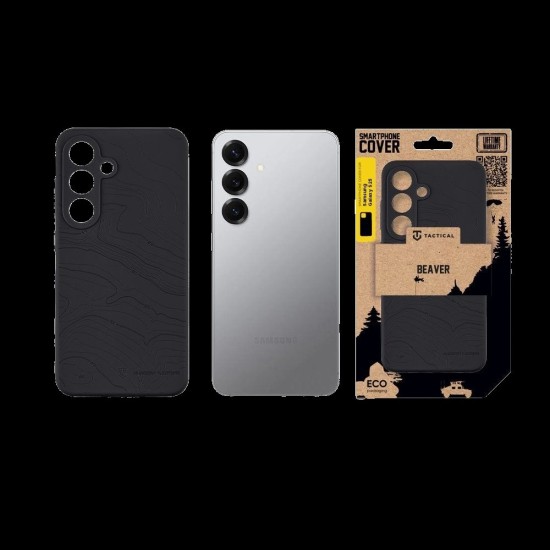 Husa Tactical Beaver pentru Samsung Galaxy S25, Gri (Asphalt) (Bakr, 57983126370) by www.silkase.ro