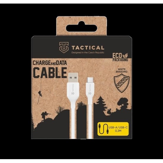 Cablu Împletit Tactical Stitch Thread USB-A la USB-C, 0.3m, Alb Cablu Împletit Tactical Stitch Thread USB-A la USB-C, 0.3m, Alb (Bakr, 57983126579) by www.silkase.ro