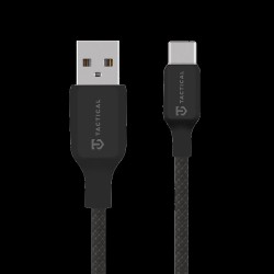 Cablu Împletit Tactical Stitch Thread USB-A la USB-C, 1m, Negru
