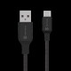 Cablu Împletit Tactical Stitch Thread USB-A la USB-C, 2m, Negru (Bakr, 57983126584) by www.silkase.ro