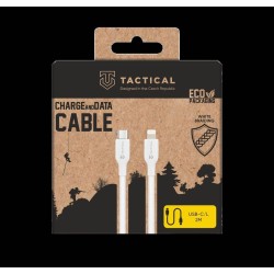 Cablu Împletit Tactical Stitch Thread USB-C la Lightning, 2m, Alb Cablu Împletit Tactical Stitch Thread USB-C la Lightning, 2m, Alb