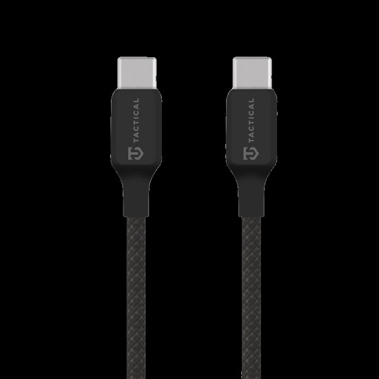 Cablu Împletit Tactical Stitch Thread USB-C la USB-C, 1m, Negru (Bakr, 57983126594) by www.silkase.ro