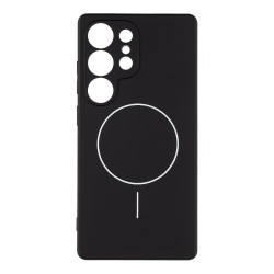 Husa OBAL:ME MagNetix Matte TPU (MagSafe) pentru Samsung Galaxy S25 Ultra, Neagra