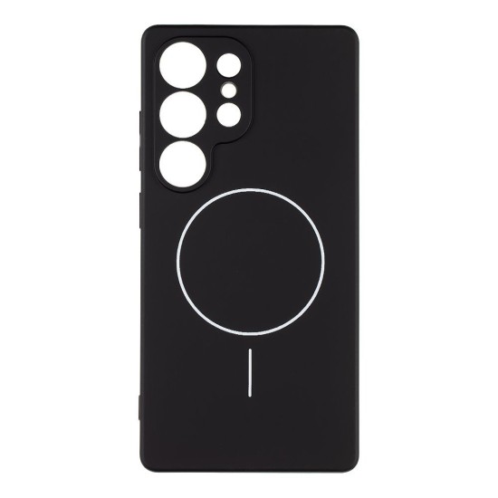 Husa OBAL:ME MagNetix Matte TPU (MagSafe) pentru Samsung Galaxy S25 Ultra, Neagra (Bakr, 57983126748) by www.silkase.ro