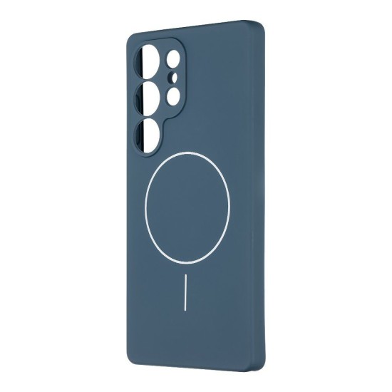 Husa OBAL:ME MagNetix Matte TPU (MagSafe) pentru Samsung Galaxy S25 Ultra, Albastra (Bakr, 57983126749) by www.silkase.ro