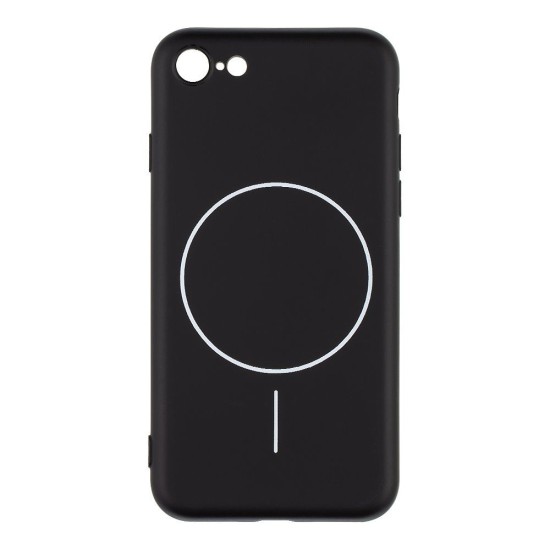 Husa OBAL:ME MagNetix Matte TPU (MagSafe) pentru Apple iPhone 7/8/SE2020/SE2022, Neagra (Bakr, 57983126750) by www.silkase.ro