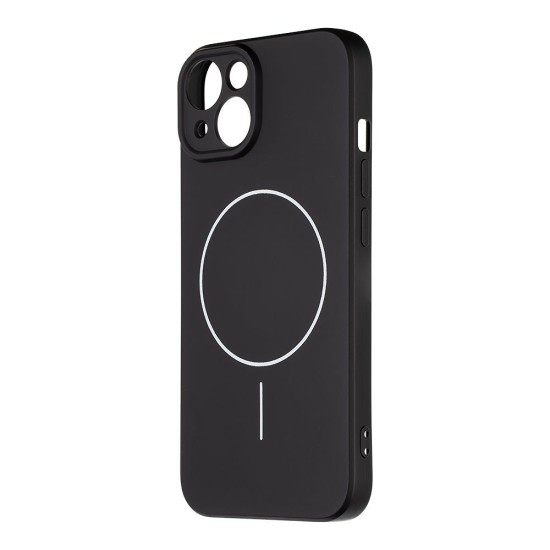 Husa OBAL:ME MagNetix Matte TPU (MagSafe) pentru Apple iPhone 14, Neagra (Bakr, 57983126752) by www.silkase.ro