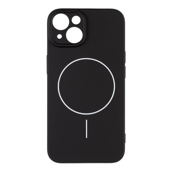 Husa OBAL:ME MagNetix Matte TPU (MagSafe) pentru Apple iPhone 14, Neagra (Bakr, 57983126752) by www.silkase.ro