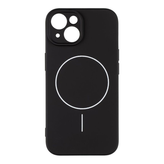Husa OBAL:ME MagNetix Matte TPU (MagSafe) pentru Apple iPhone 15, Neagra (Bakr, 57983126753) by www.silkase.ro