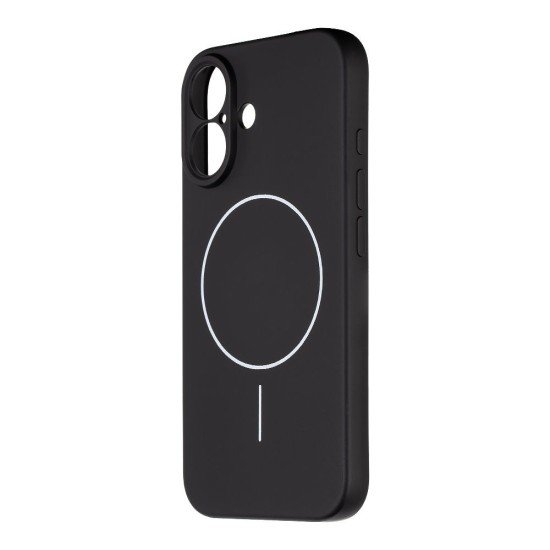 Husa OBAL:ME MagNetix Matte TPU (MagSafe) pentru Apple iPhone 16, Neagra (Bakr, 57983126754) by www.silkase.ro