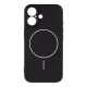 Husa OBAL:ME MagNetix Matte TPU (MagSafe) pentru Apple iPhone 16, Neagra (Bakr, 57983126754) by www.silkase.ro