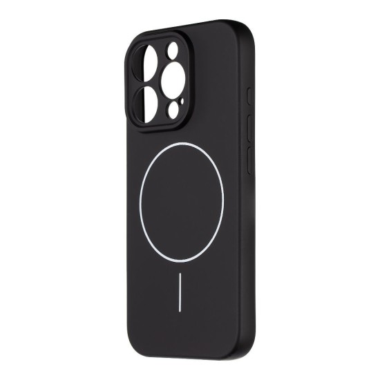 Husa OBAL:ME MagNetix Matte TPU (MagSafe) pentru Apple iPhone 16 Pro, Neagra (Bakr, 57983126755) by www.silkase.ro