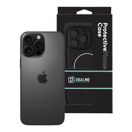 Husa OBAL:ME MagNetix Matte TPU (MagSafe) pentru Apple iPhone 16 Pro Max, Neagra (Bakr, 57983126756) by www.silkase.ro